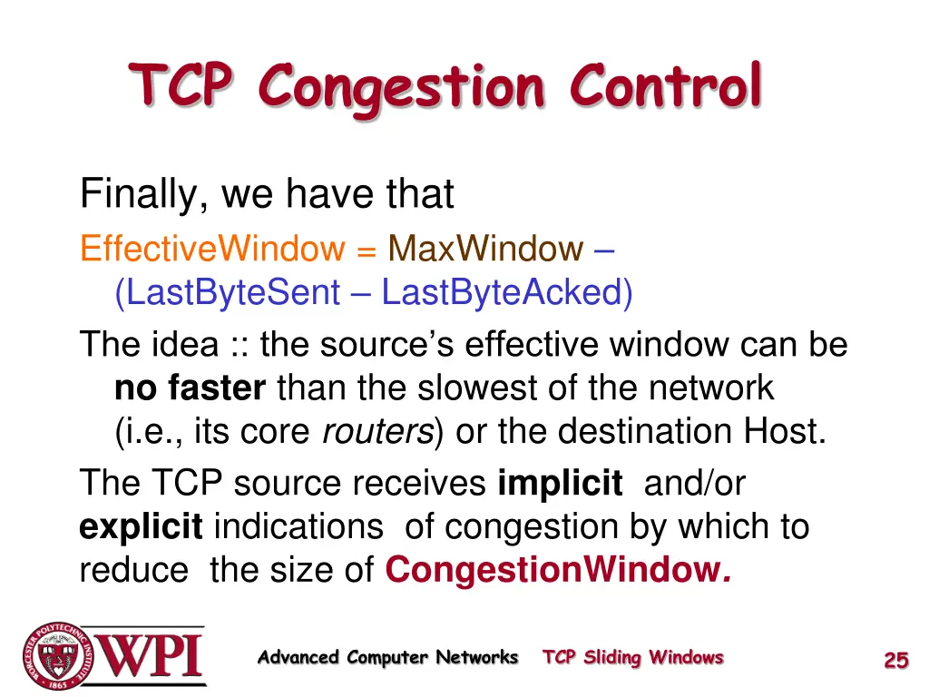 tcp congestion control 1