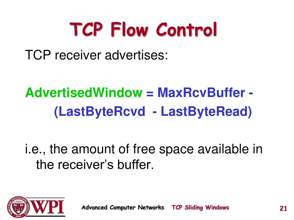 tcp flow control 2