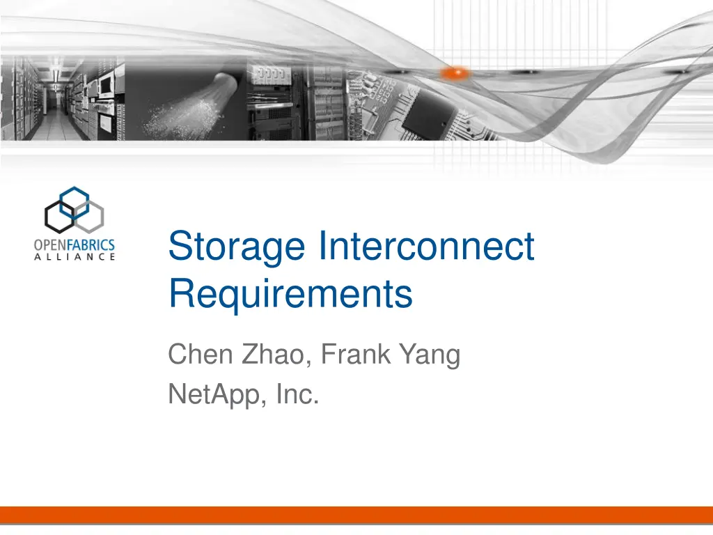 storage interconnect requirements