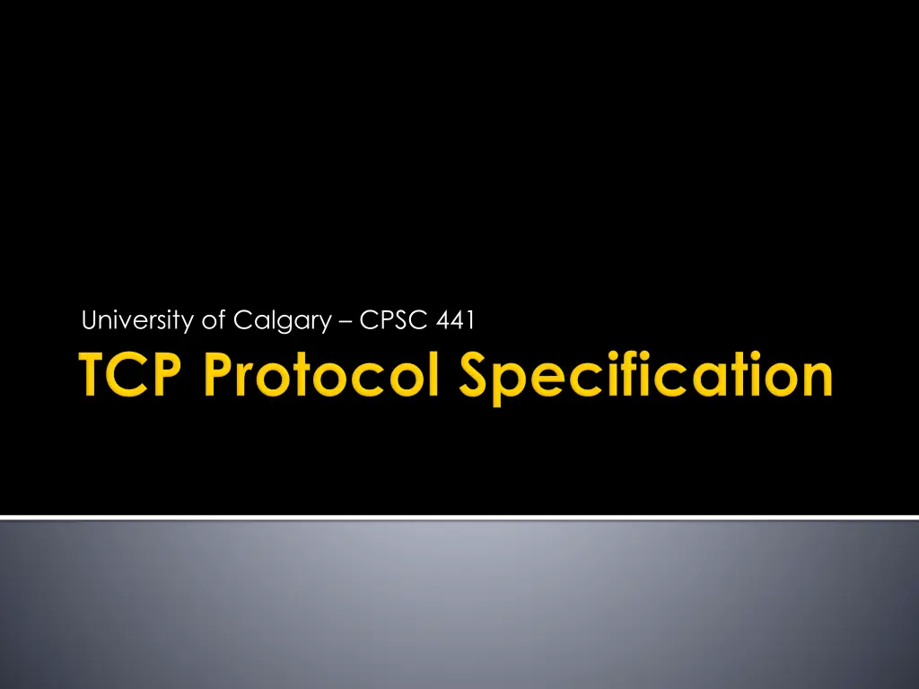 university of calgary cpsc 441