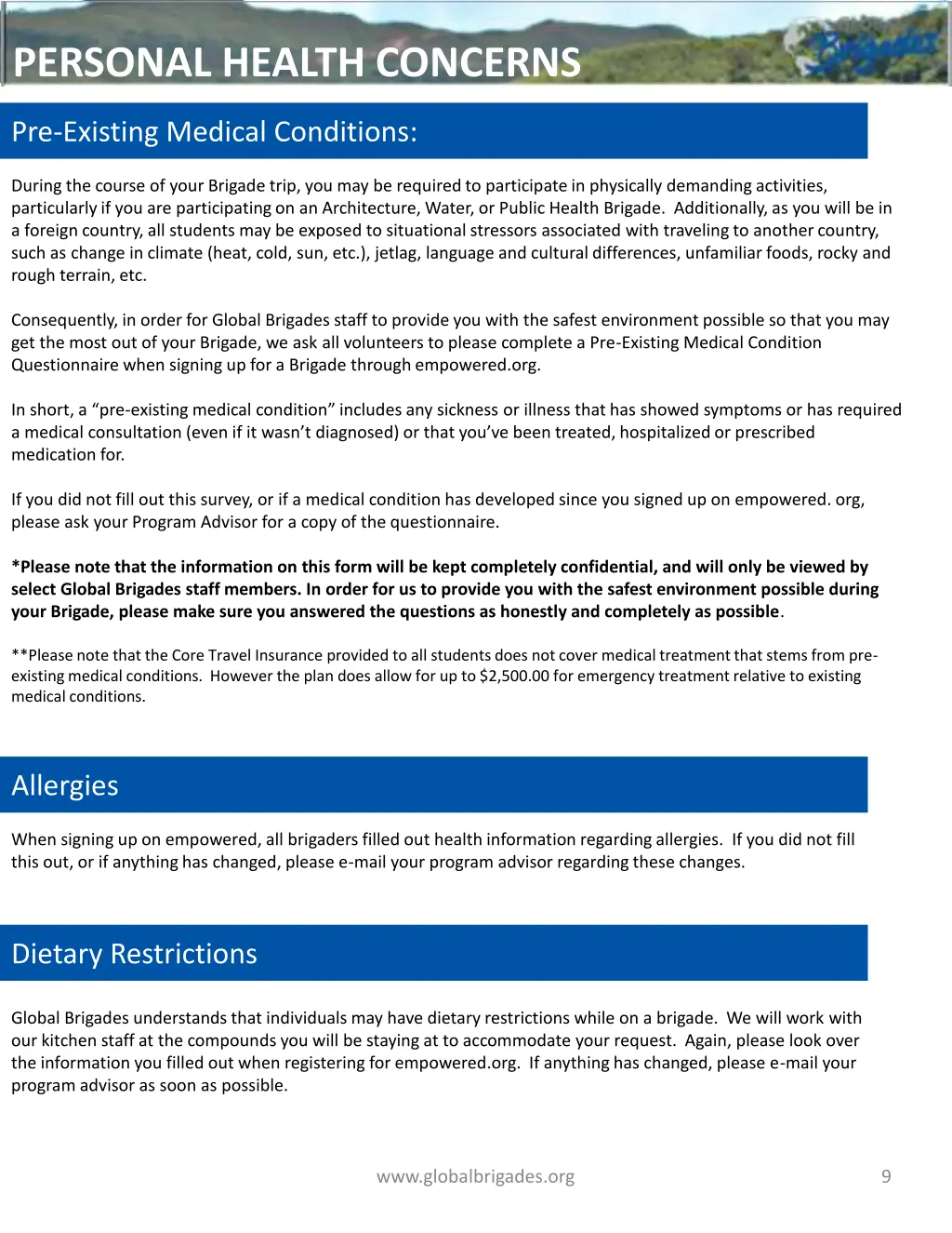 personal health concerns personal health concerns