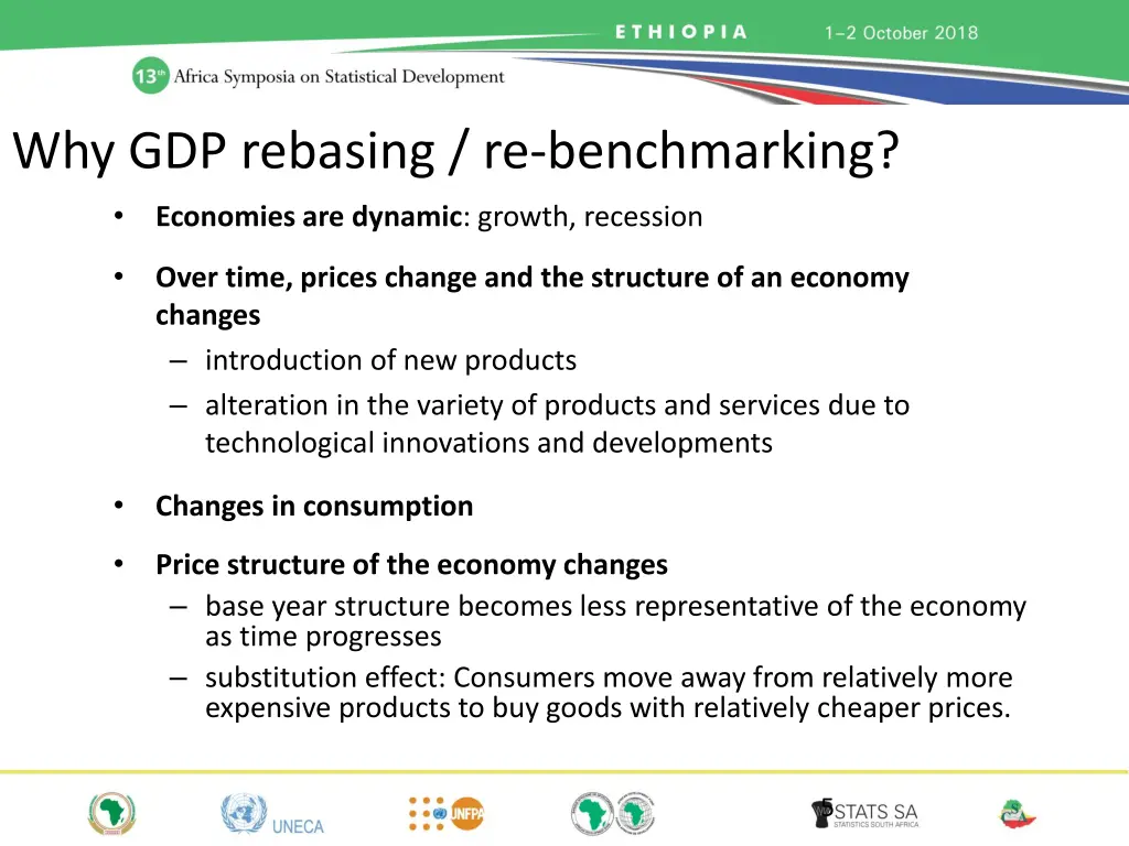 why gdp rebasing re benchmarking