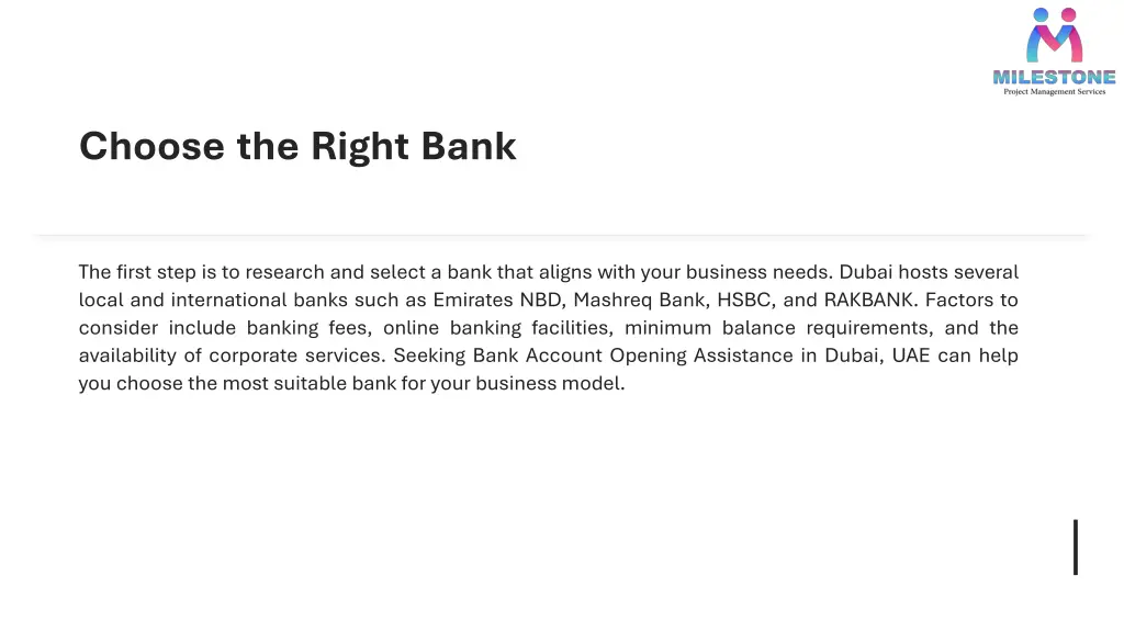 choose the right bank