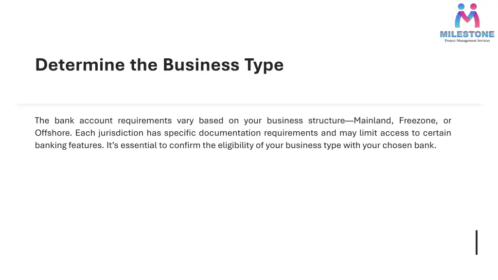 determine the business type
