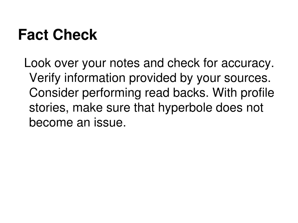 fact check