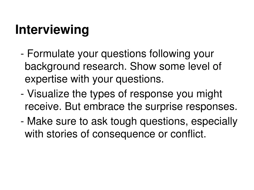 interviewing 4