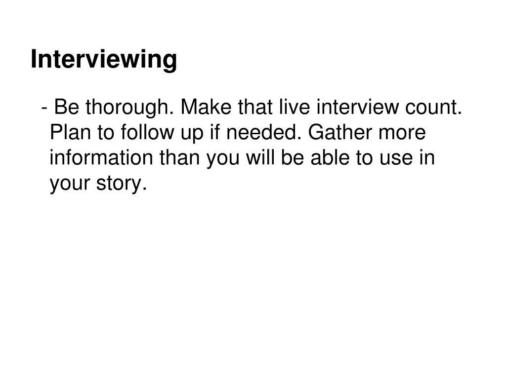 interviewing 5