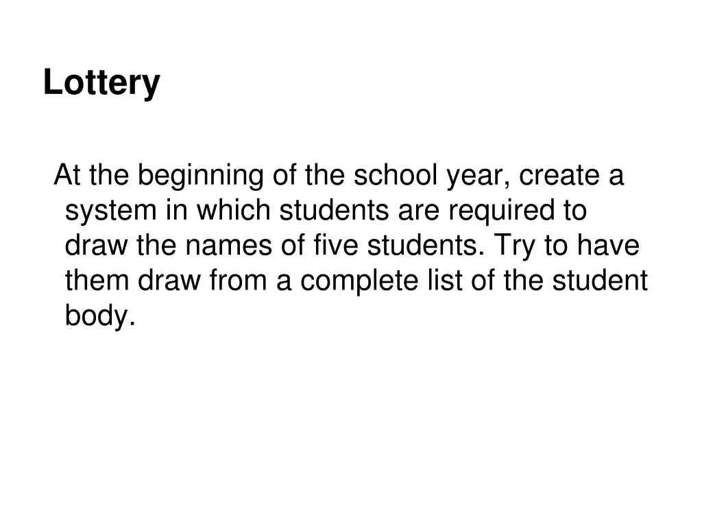 lottery