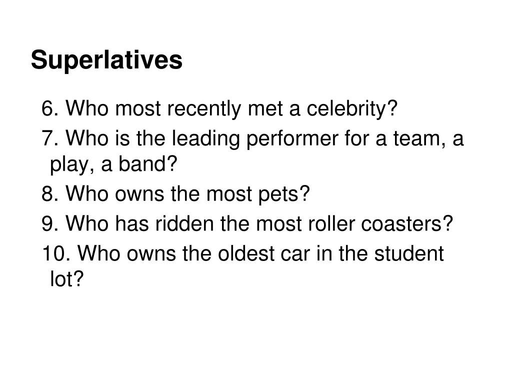 superlatives 2