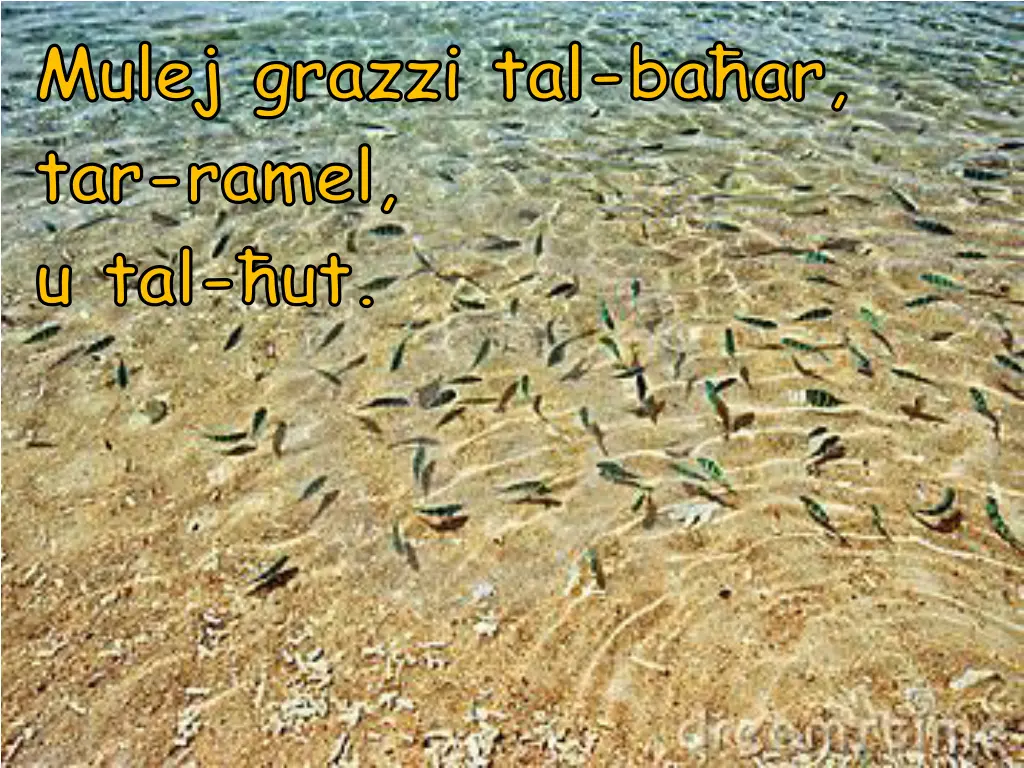 mulej grazzi tal ba ar tar ramel u tal ut