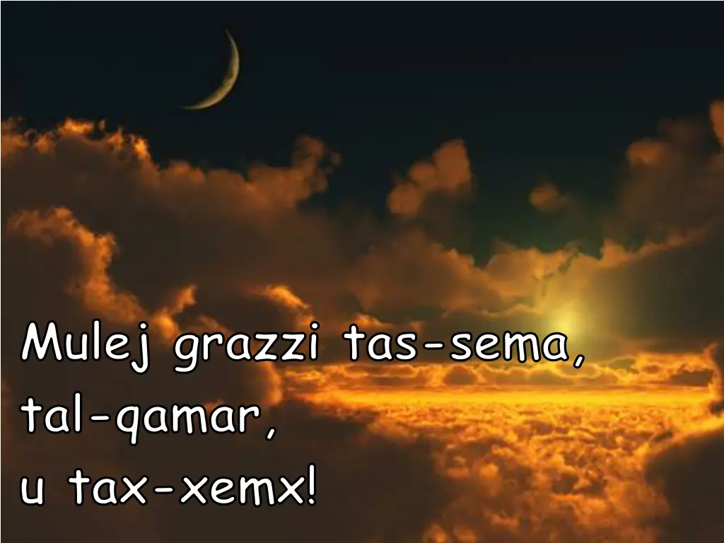 mulej grazzi tas sema tal qamar u tax xemx