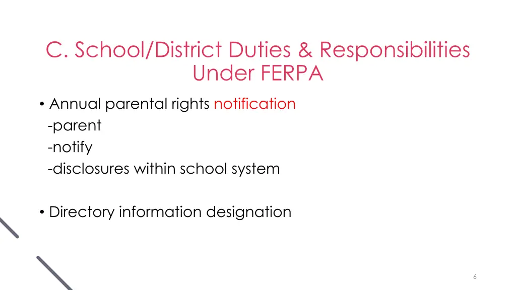 c school district duties responsibilities under