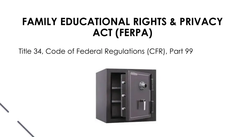 family educational rights privacy act ferpa 1