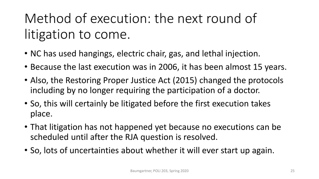method of execution the next round of litigation