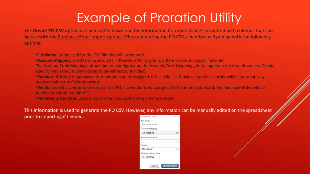 example of proration utility 1