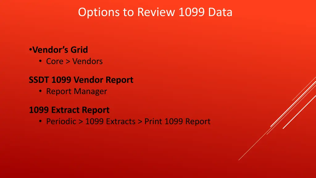 options to review 1099 data