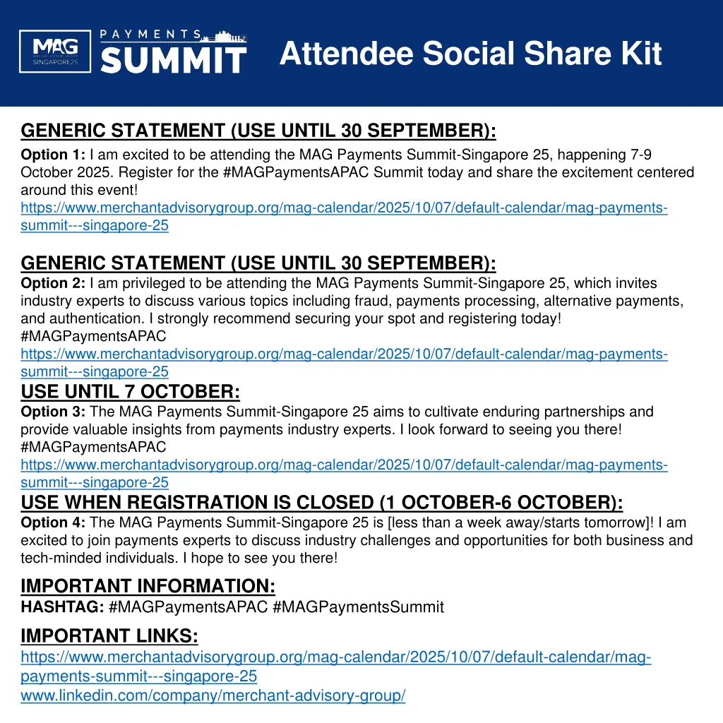 attendee social share kit