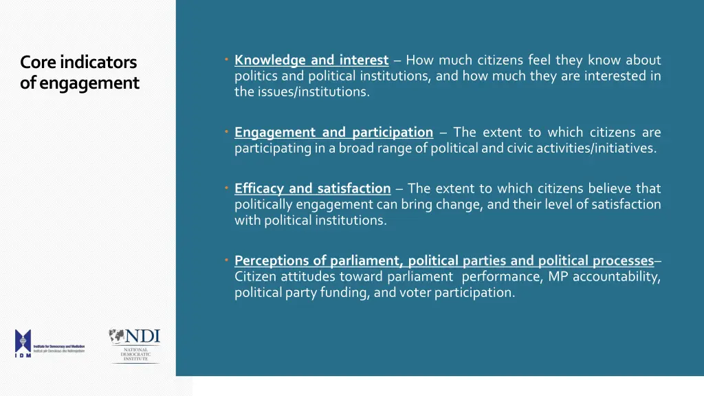 knowledge and interest how much citizens feel