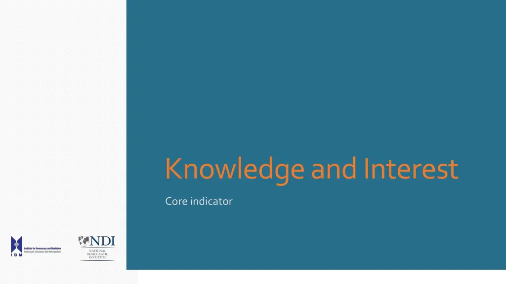 knowledge and interest