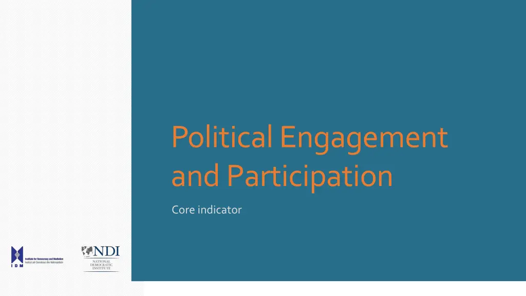 political engagement and participation
