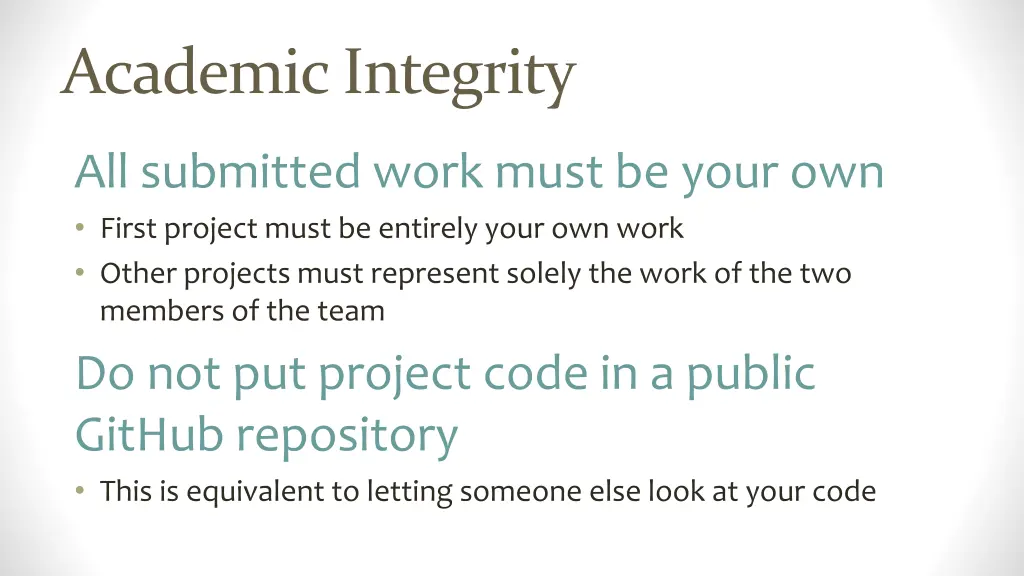 academic integrity
