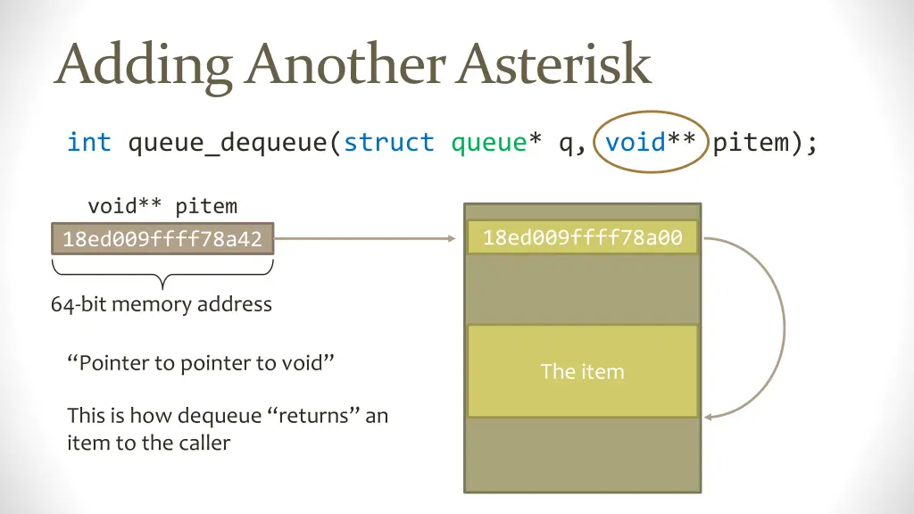 adding another asterisk