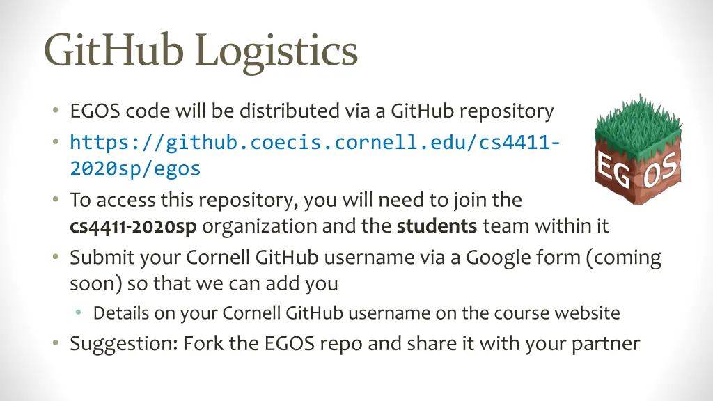 github logistics