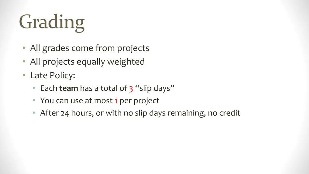 grading