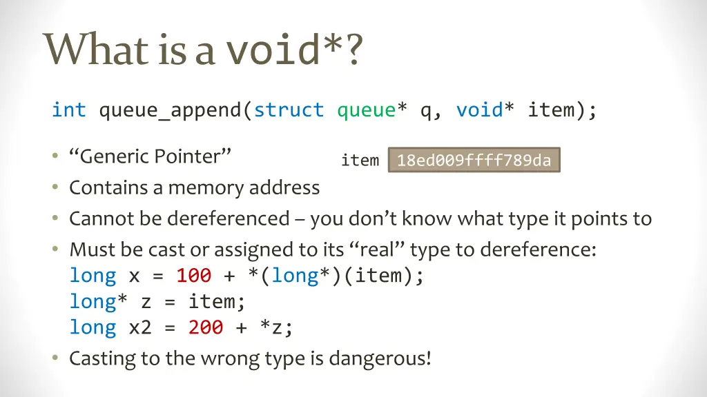 what is a void