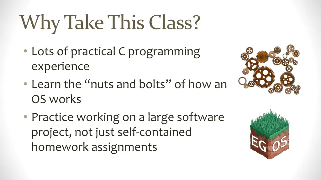 why take this class