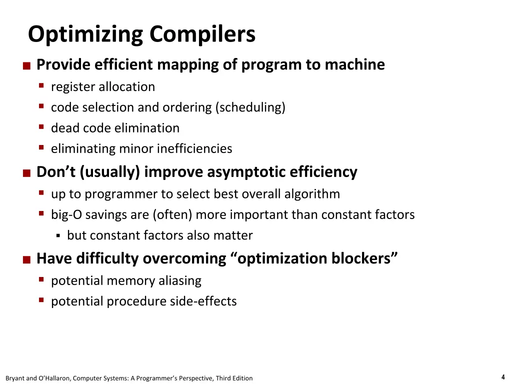 optimizing compilers