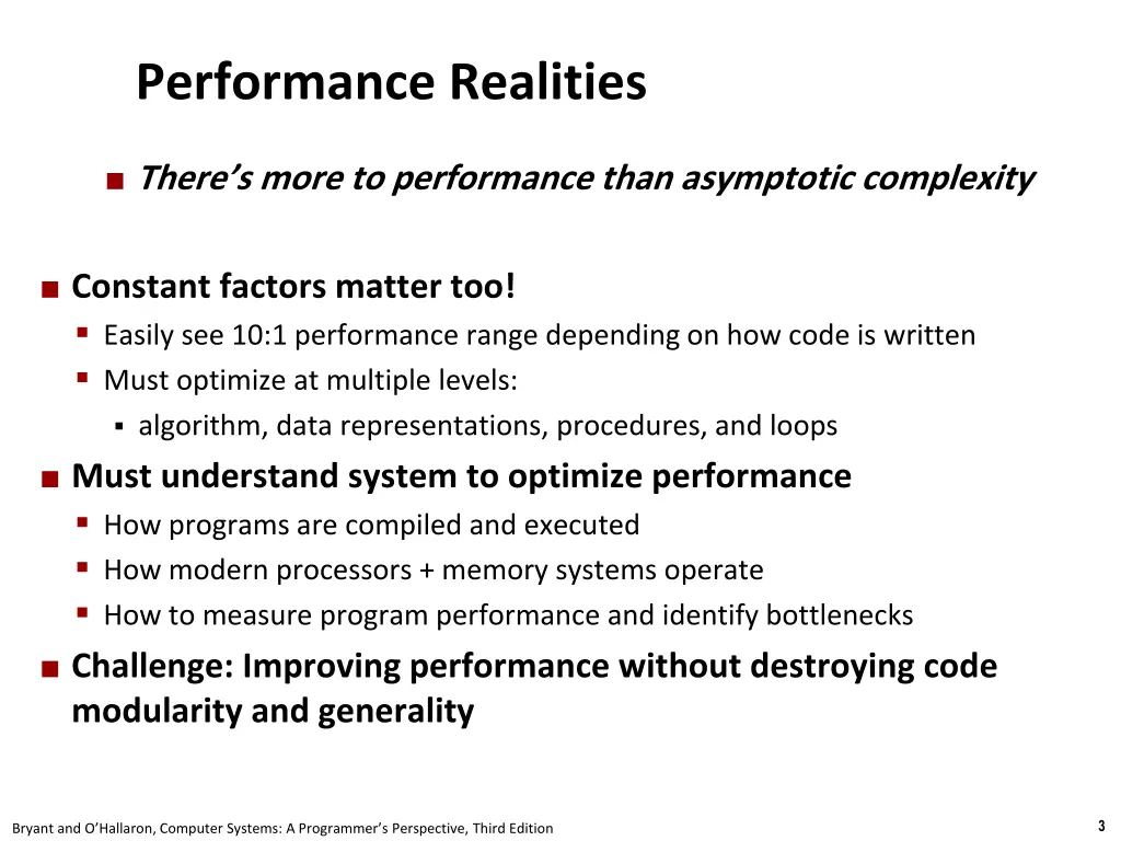 performance realities
