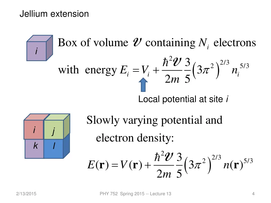 jellium extension