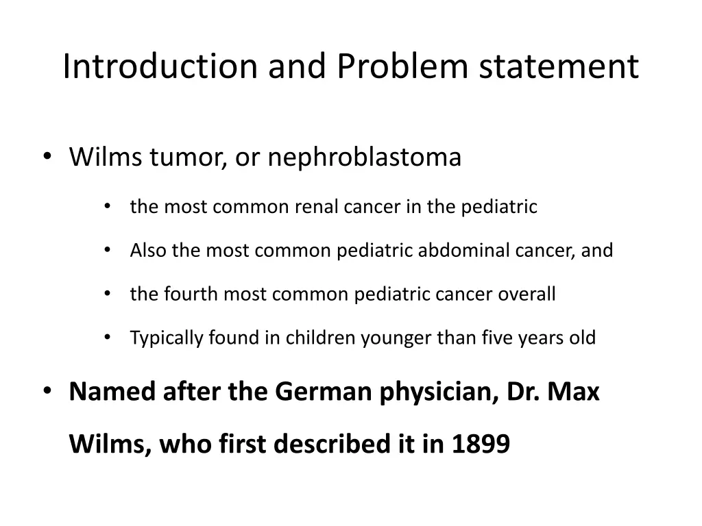 introduction and problem statement
