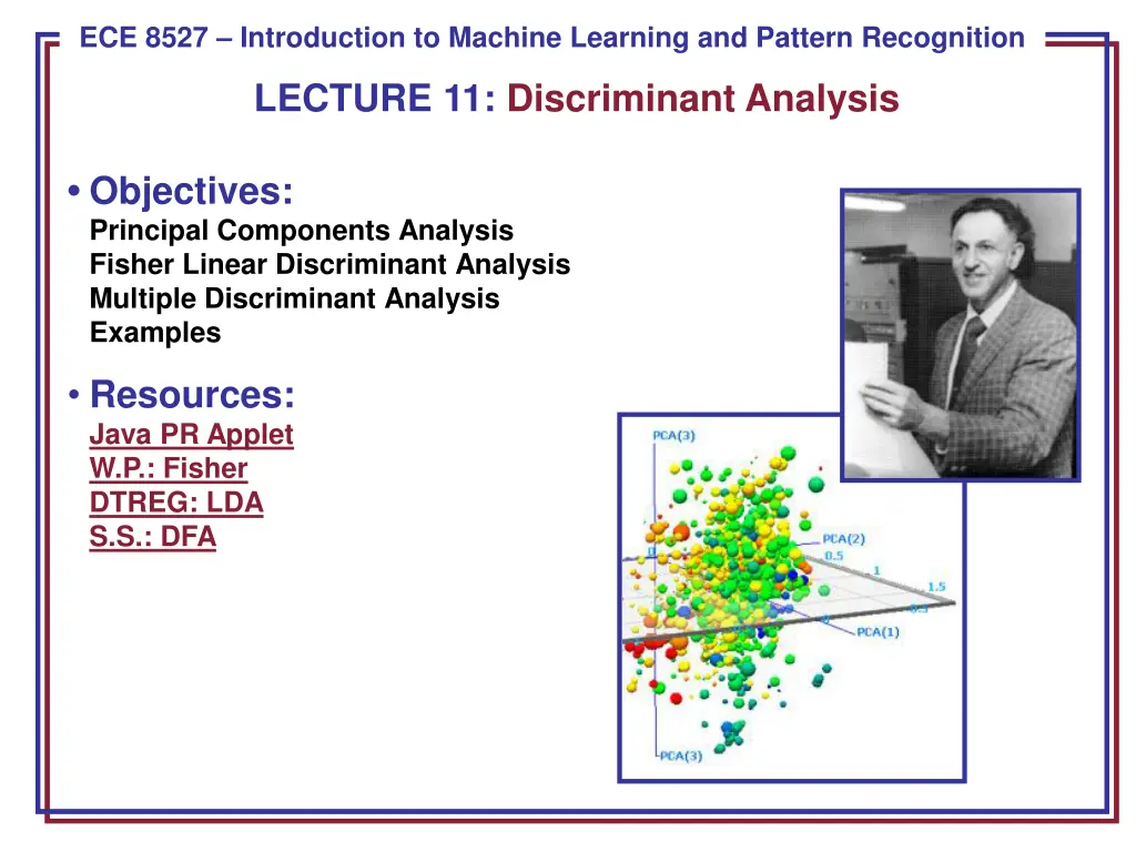 ece 8443 pattern recognition ece 8527