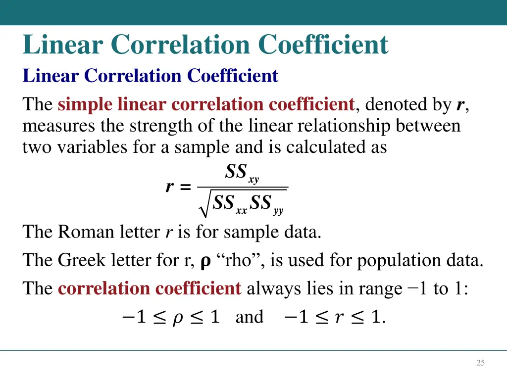 linear correlation coefficient linear correlation