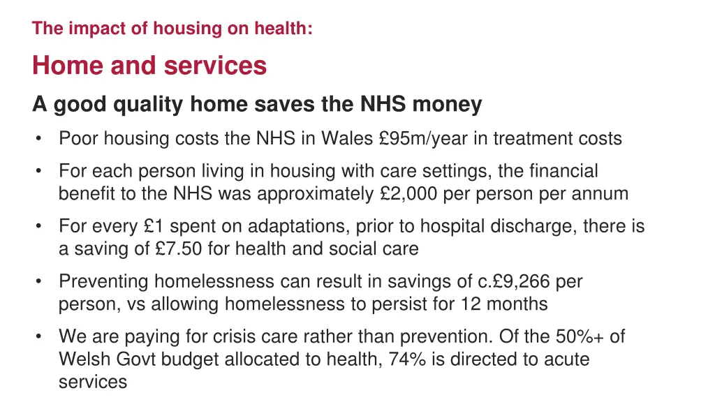 the impact of housing on health 1