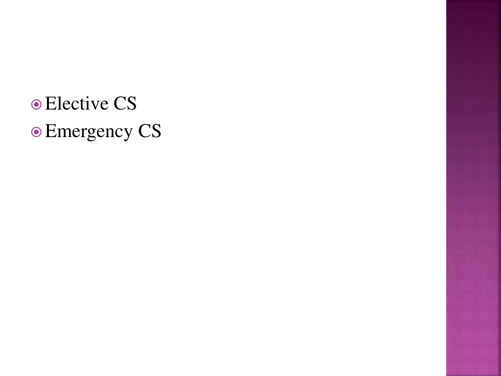 elective cs emergency cs