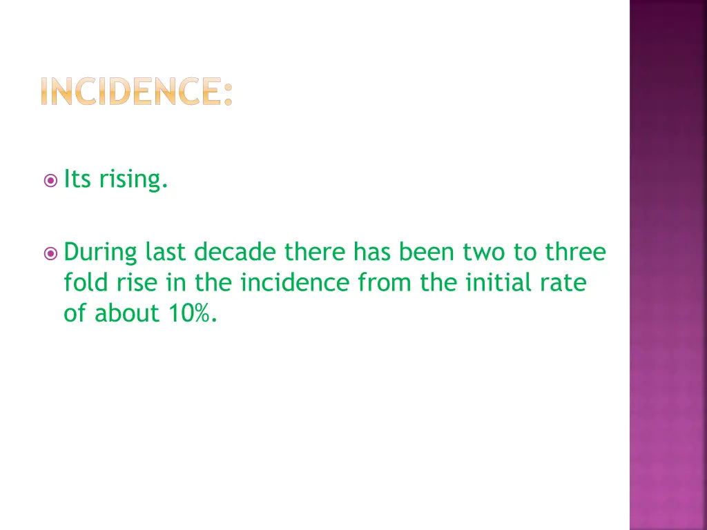 incidence