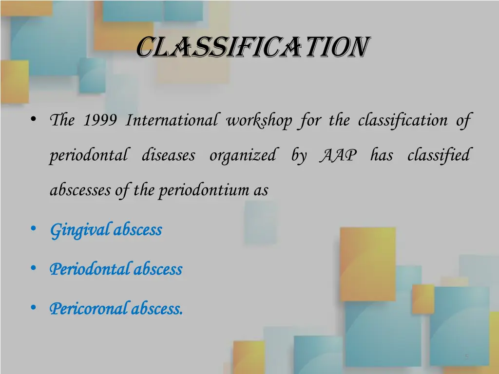 classification