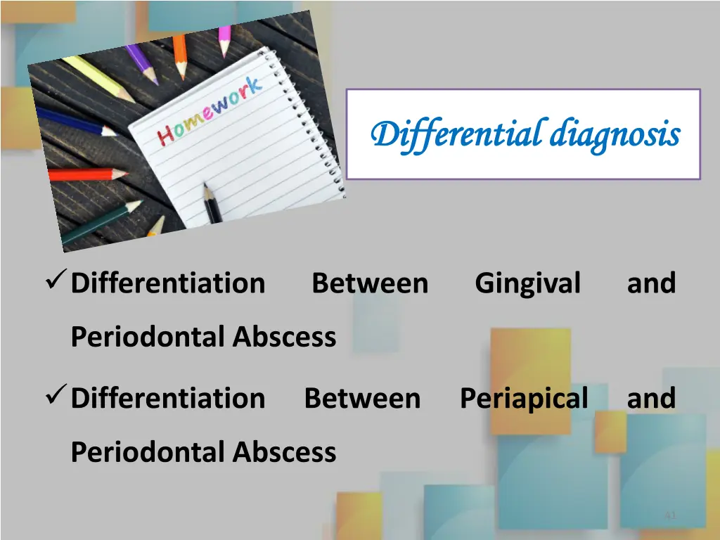 differential diagnosis differential diagnosis