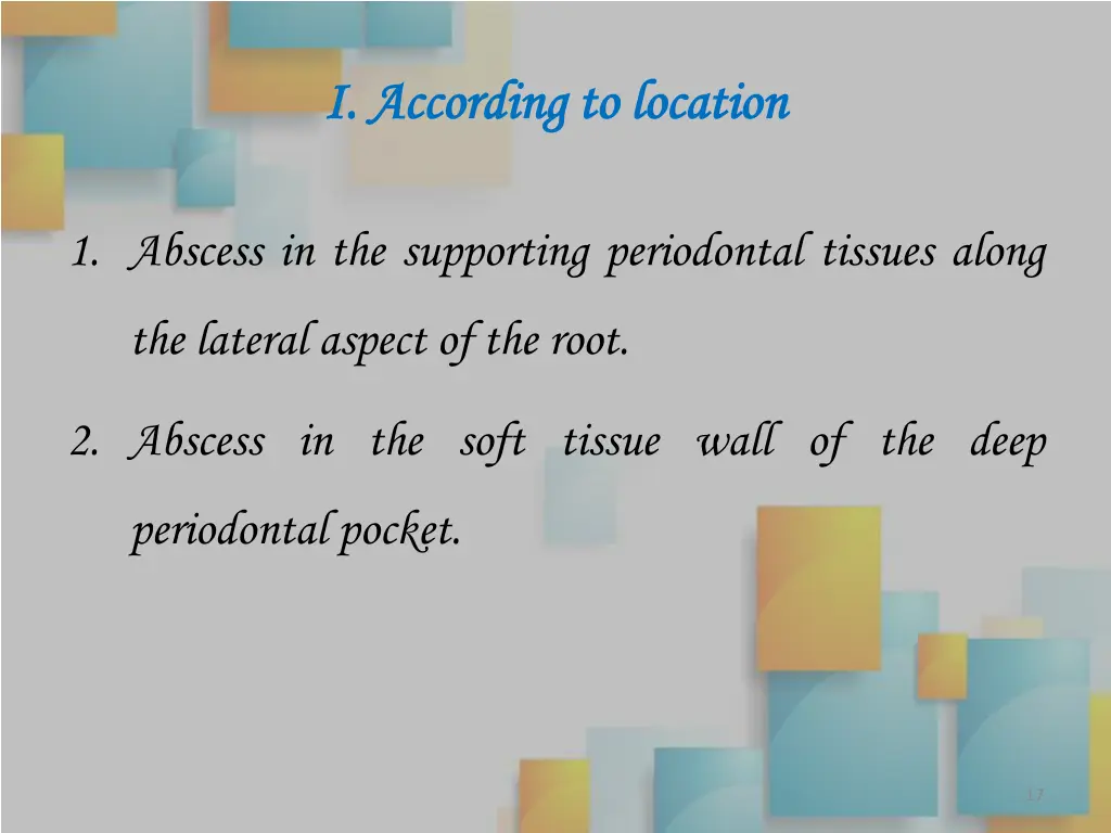 i according to location i according to location