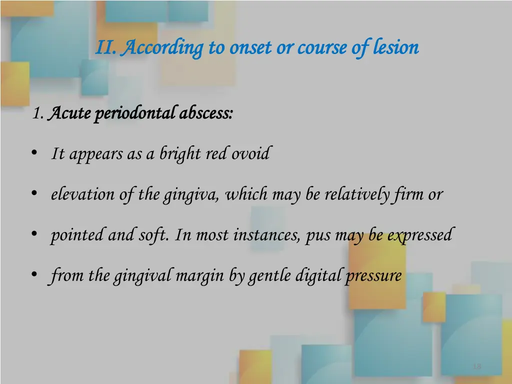 ii according ii according to onset or course