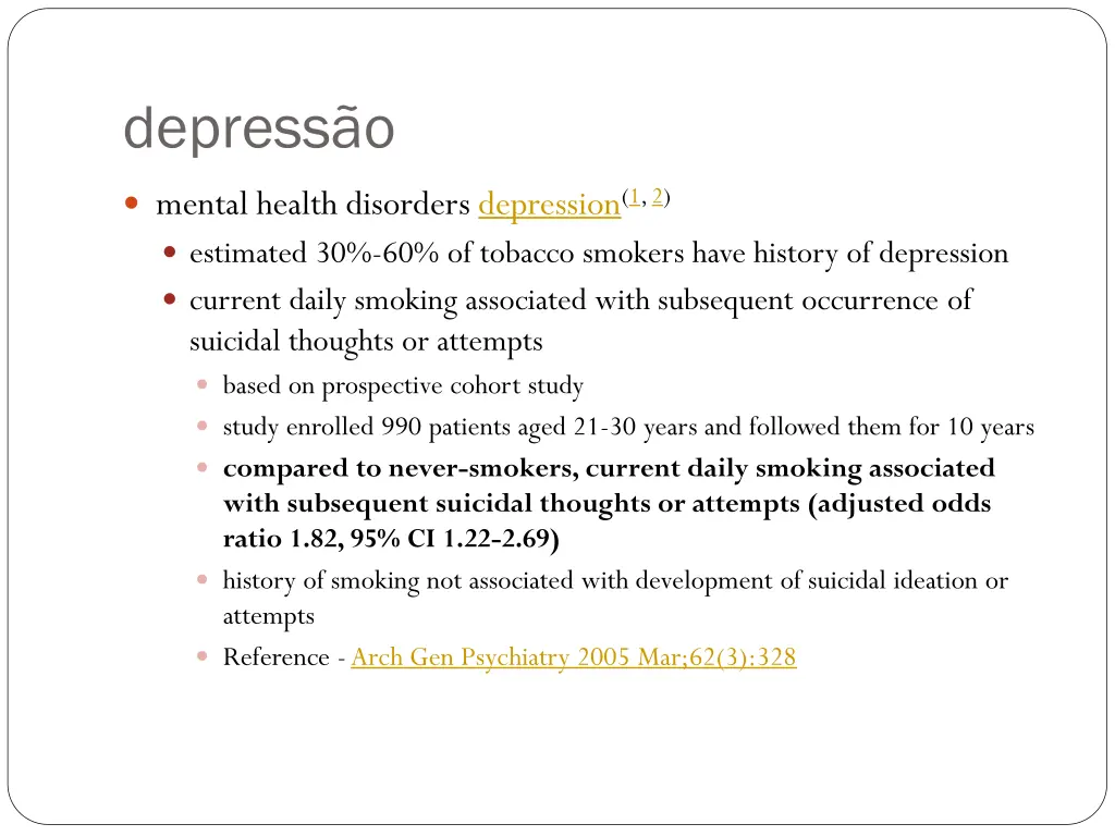 depress o