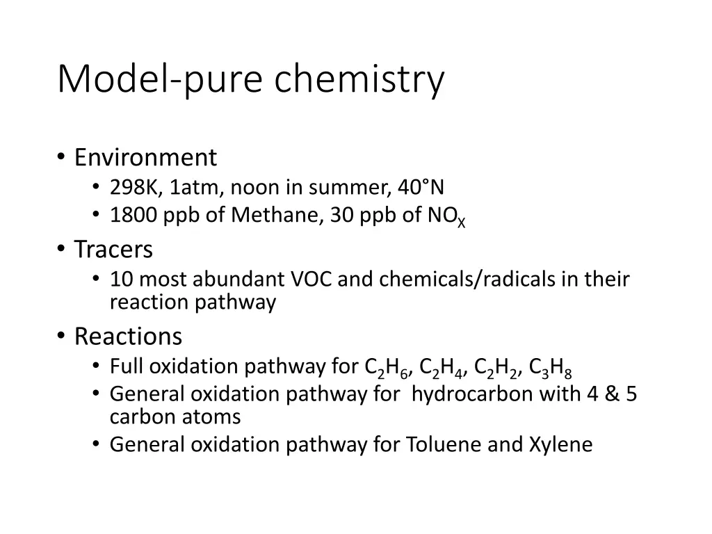 model pure chemistry