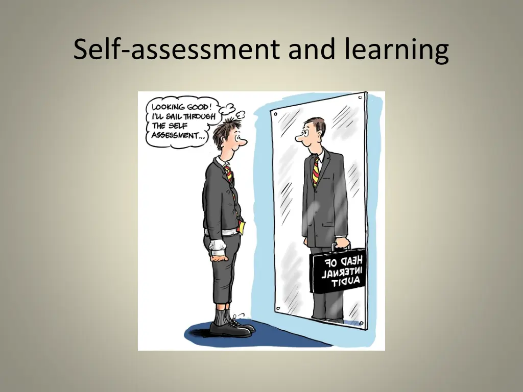 self assessment and learning