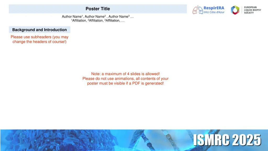 poster title