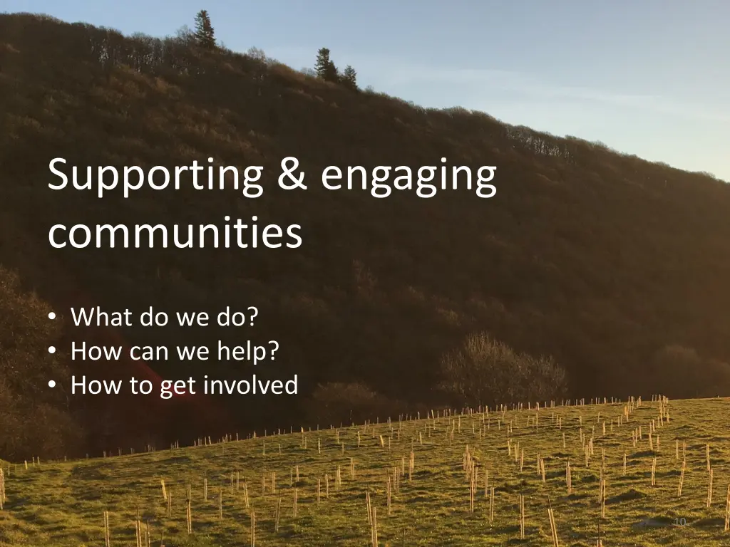 supporting engaging communities