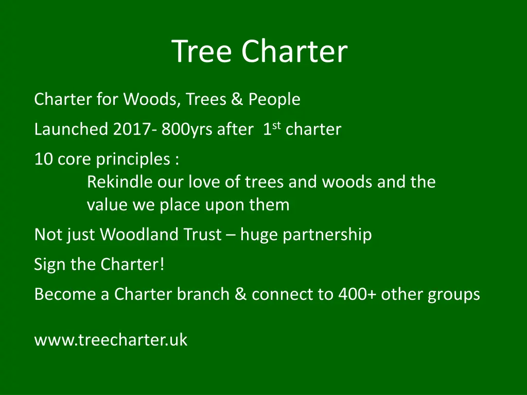 tree charter