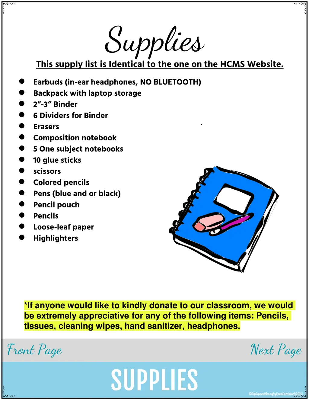 supplies